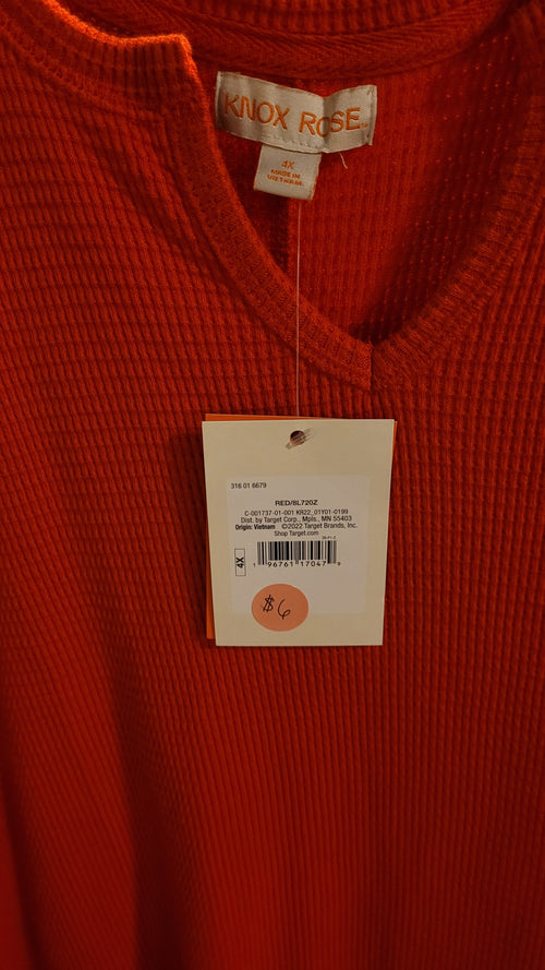 4x red shirt soft and stretchy