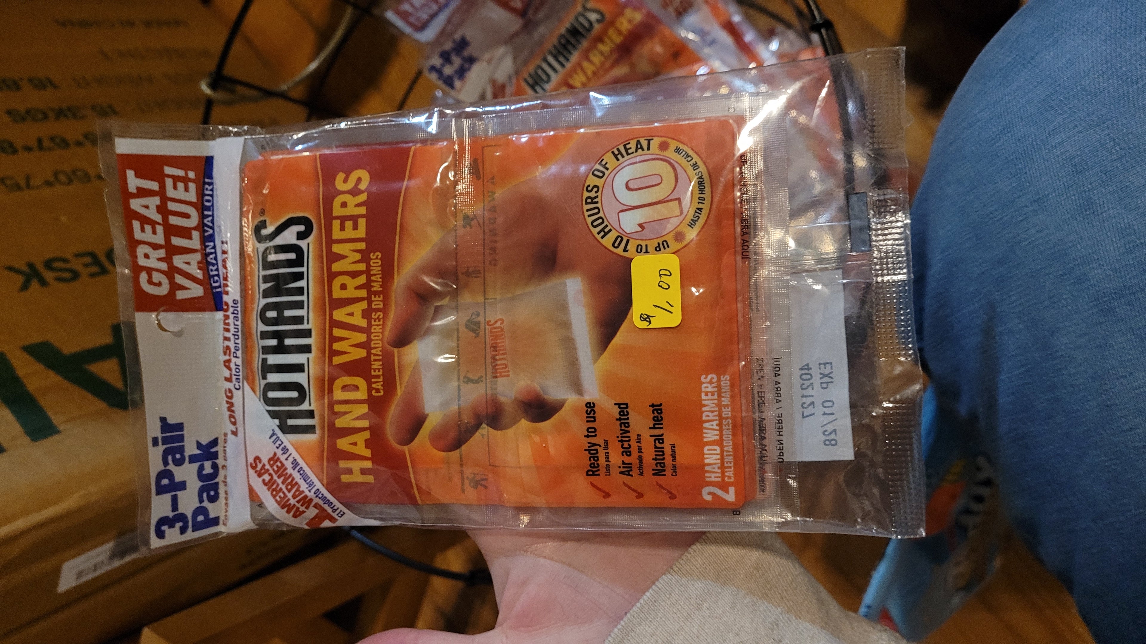 3 pack hand warmers