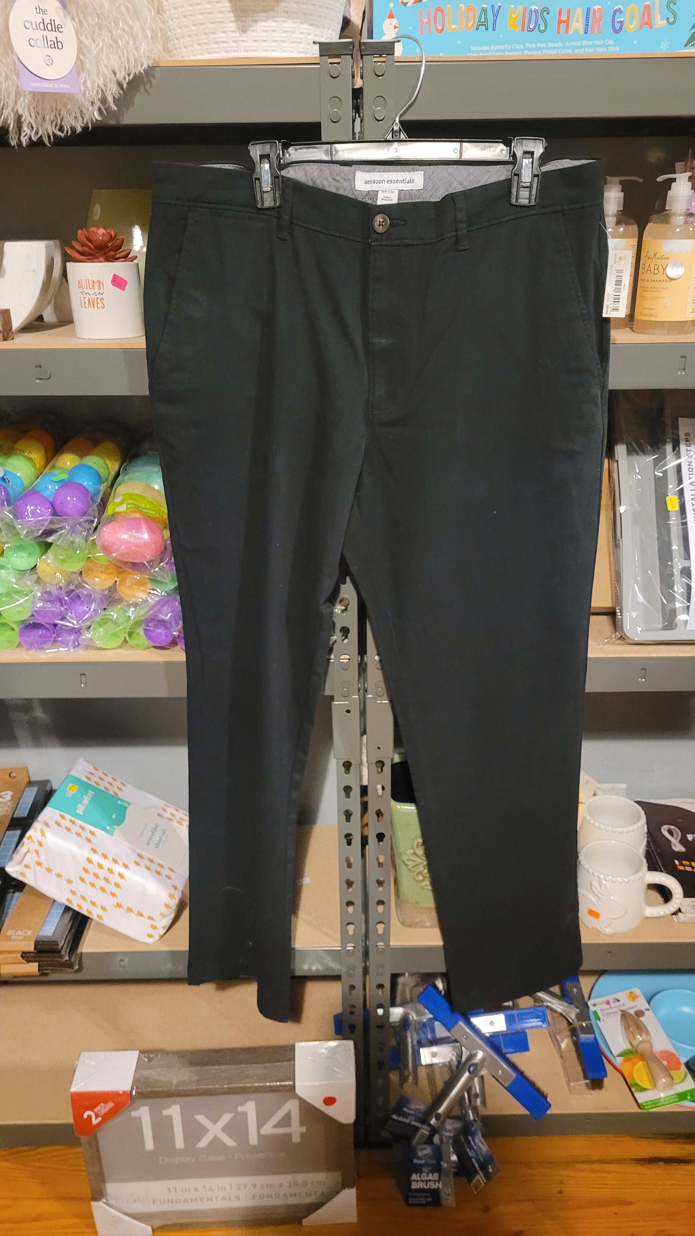 36Wx32L black pants