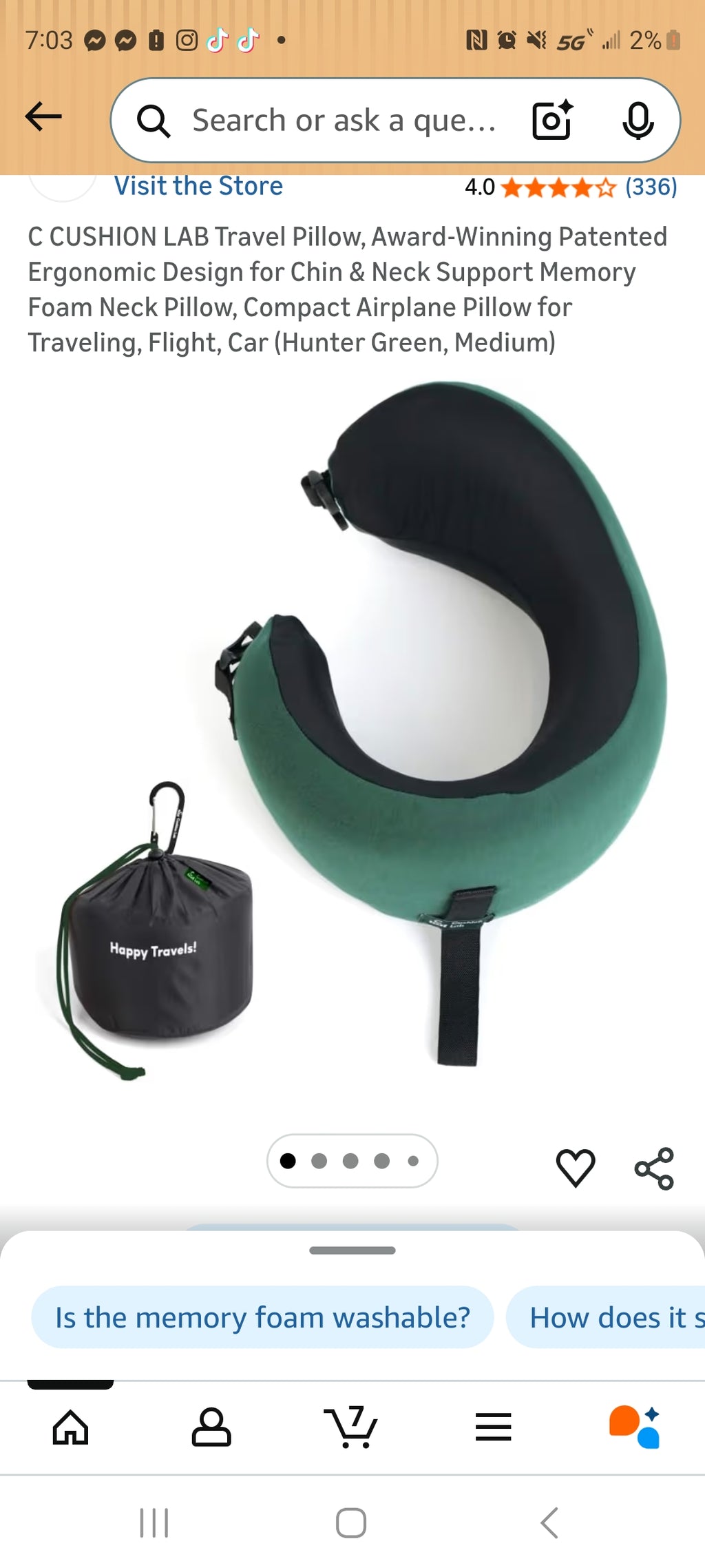 Travel pillow