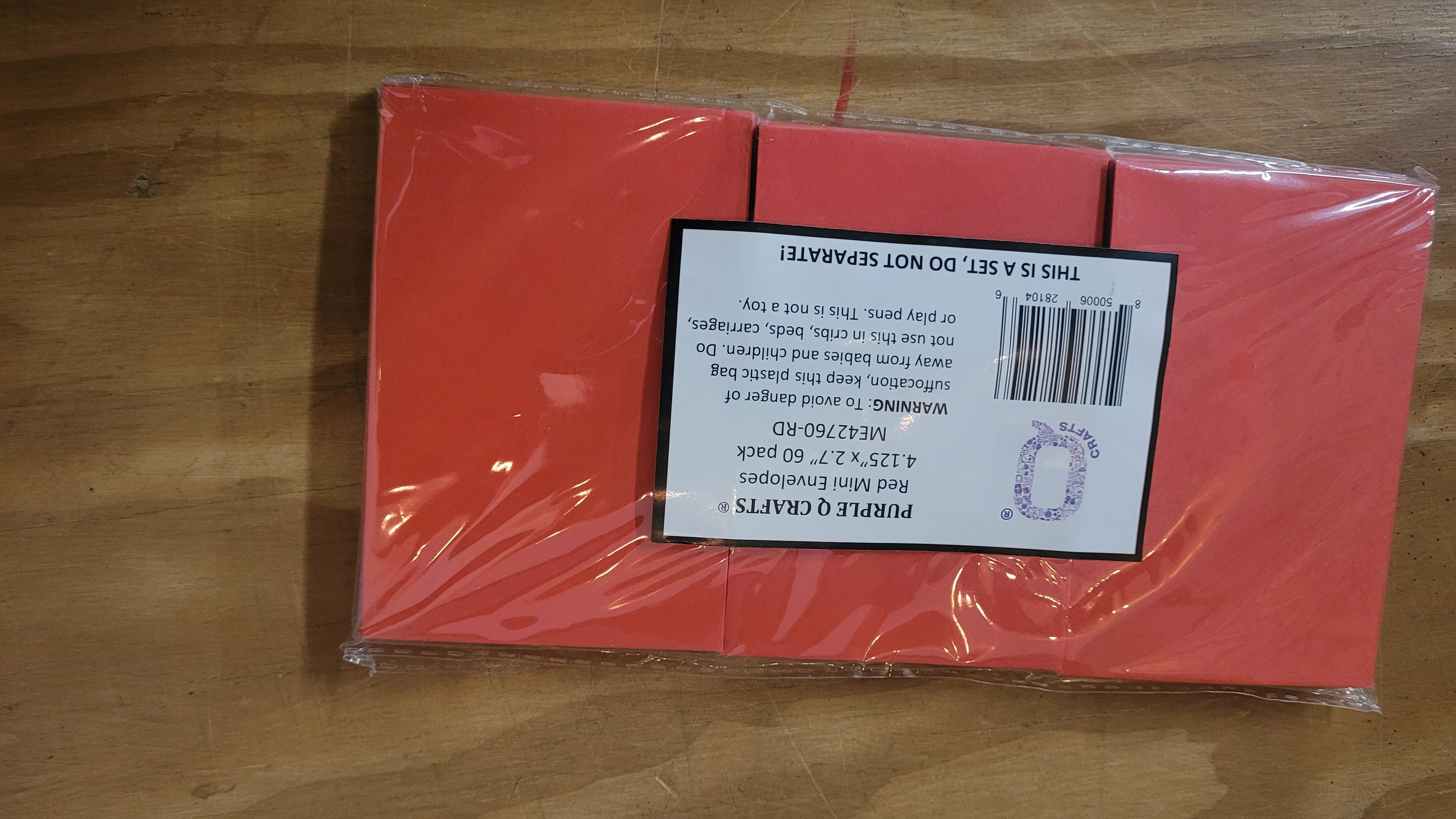 Mini envelopes 60 pack