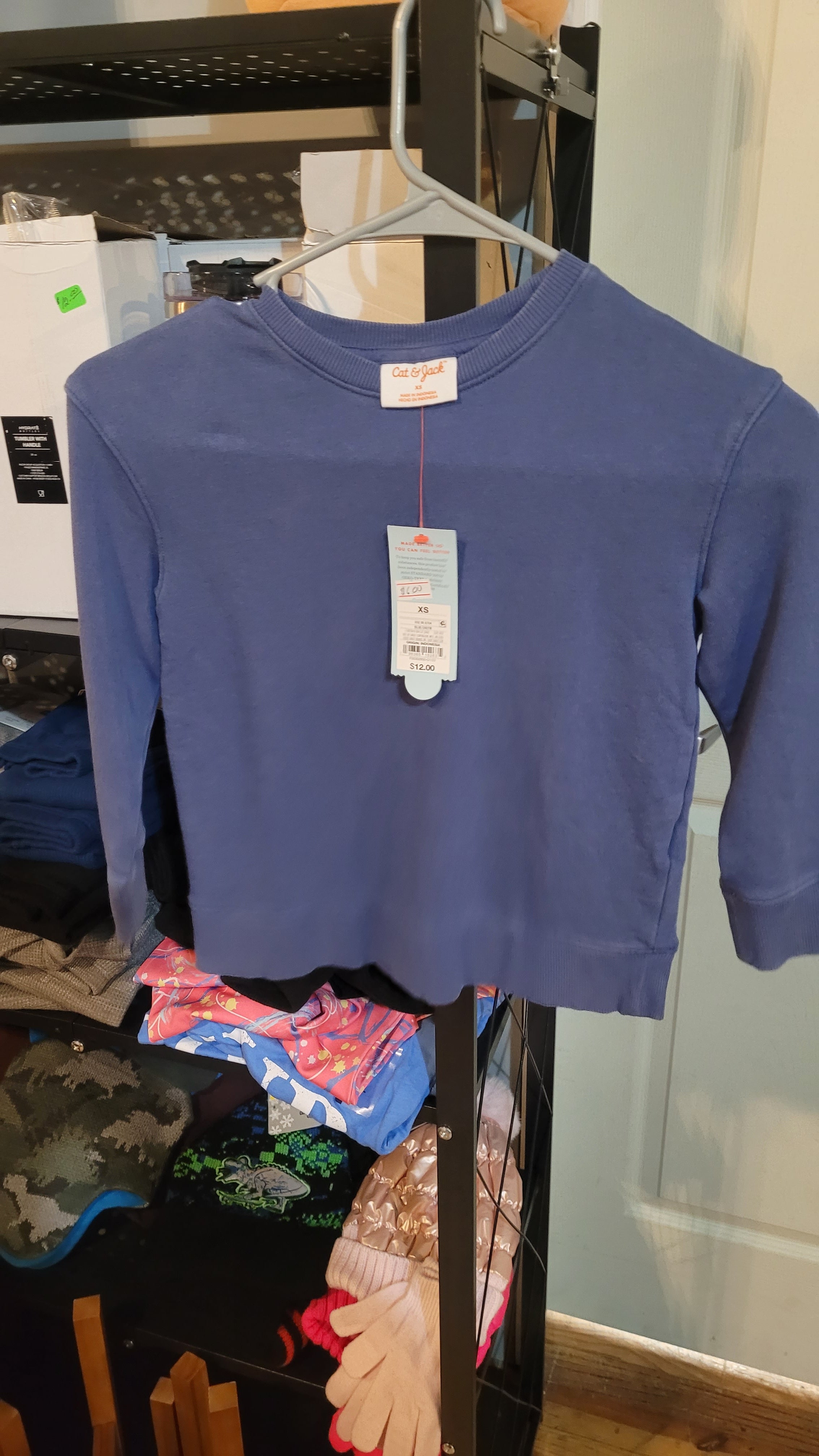 Blue xs sweatshirt kids