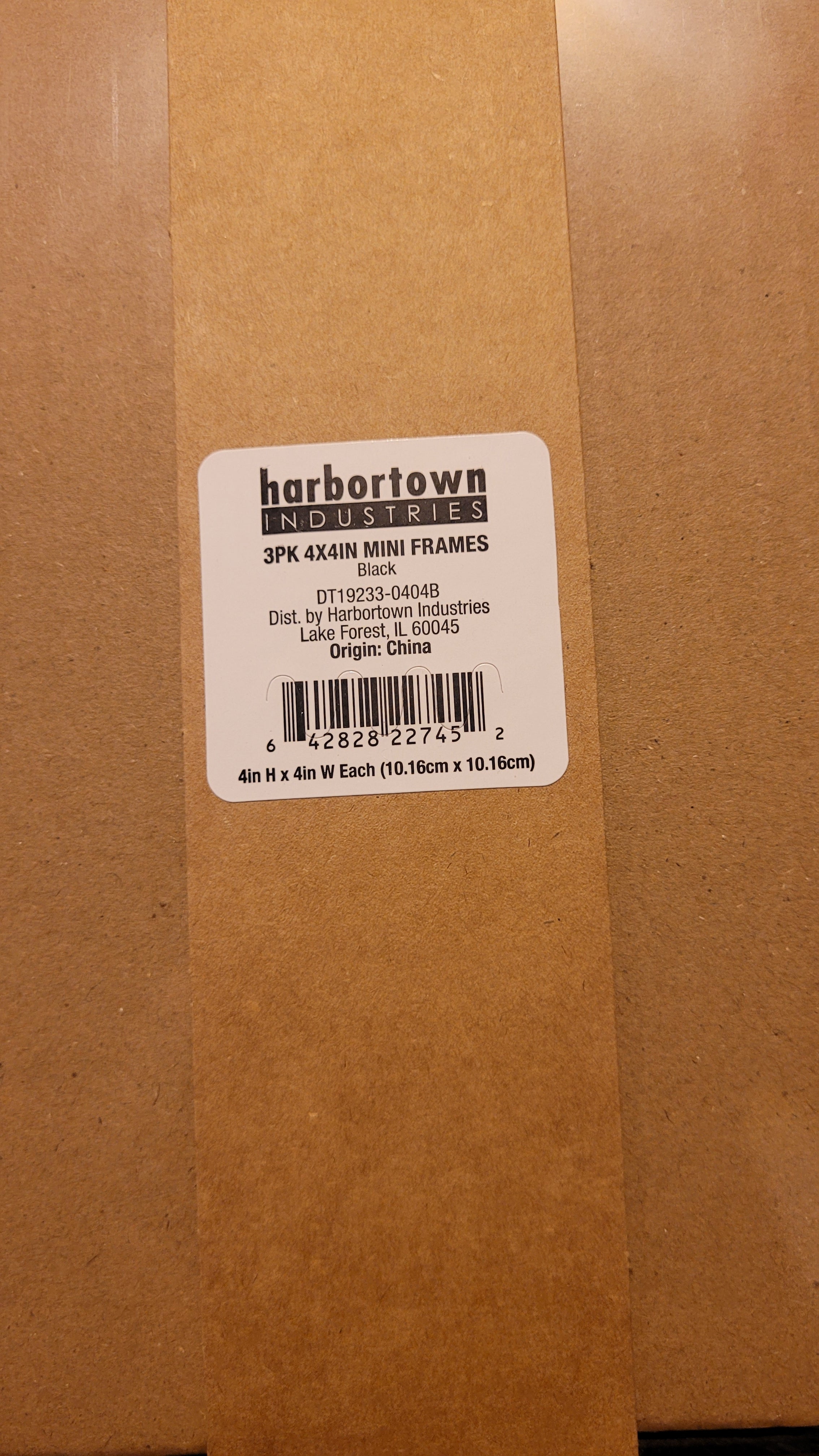 3 pack 4x4 black wood frames