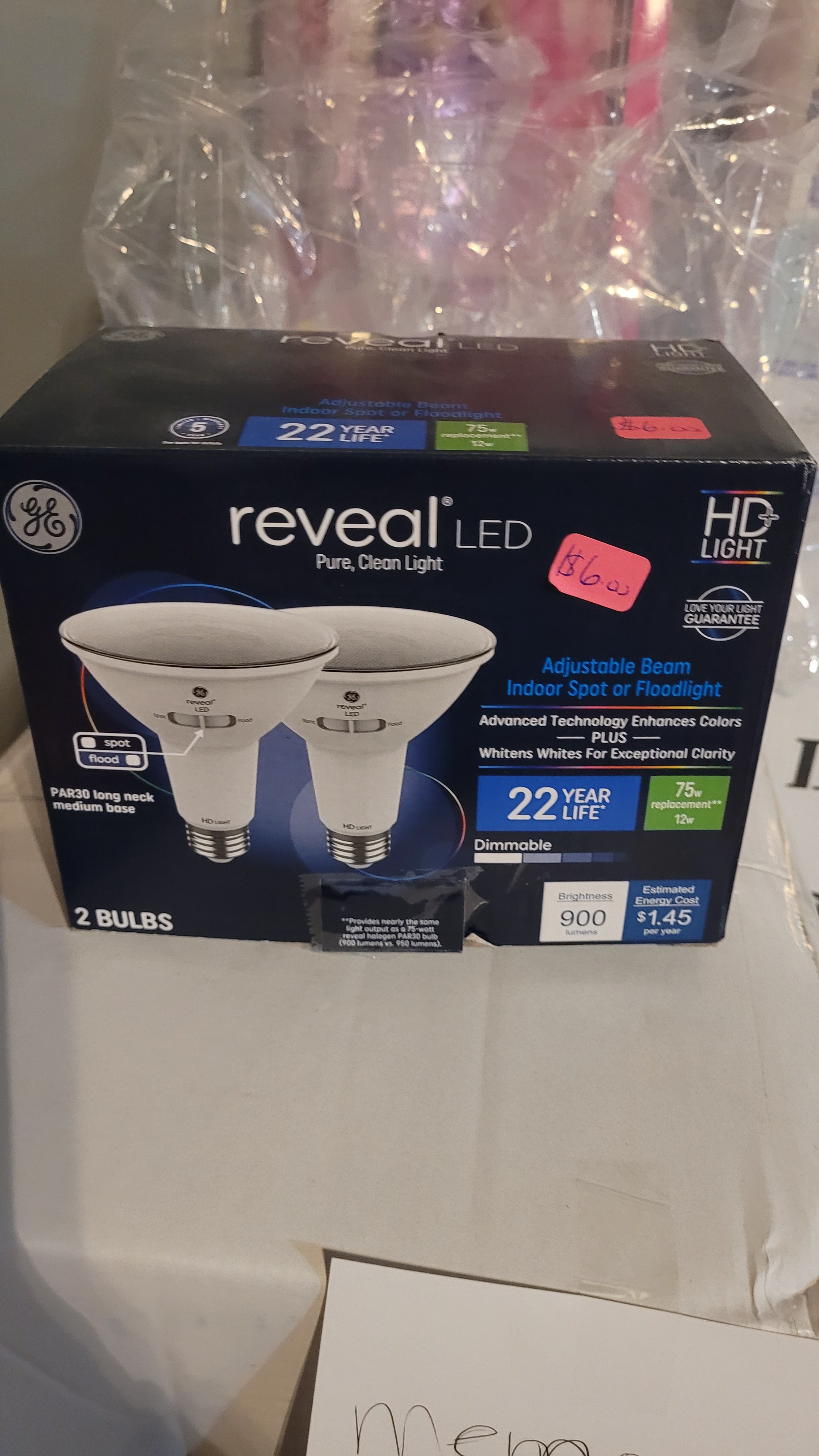 Indoor spot or beam light 2 bulbs