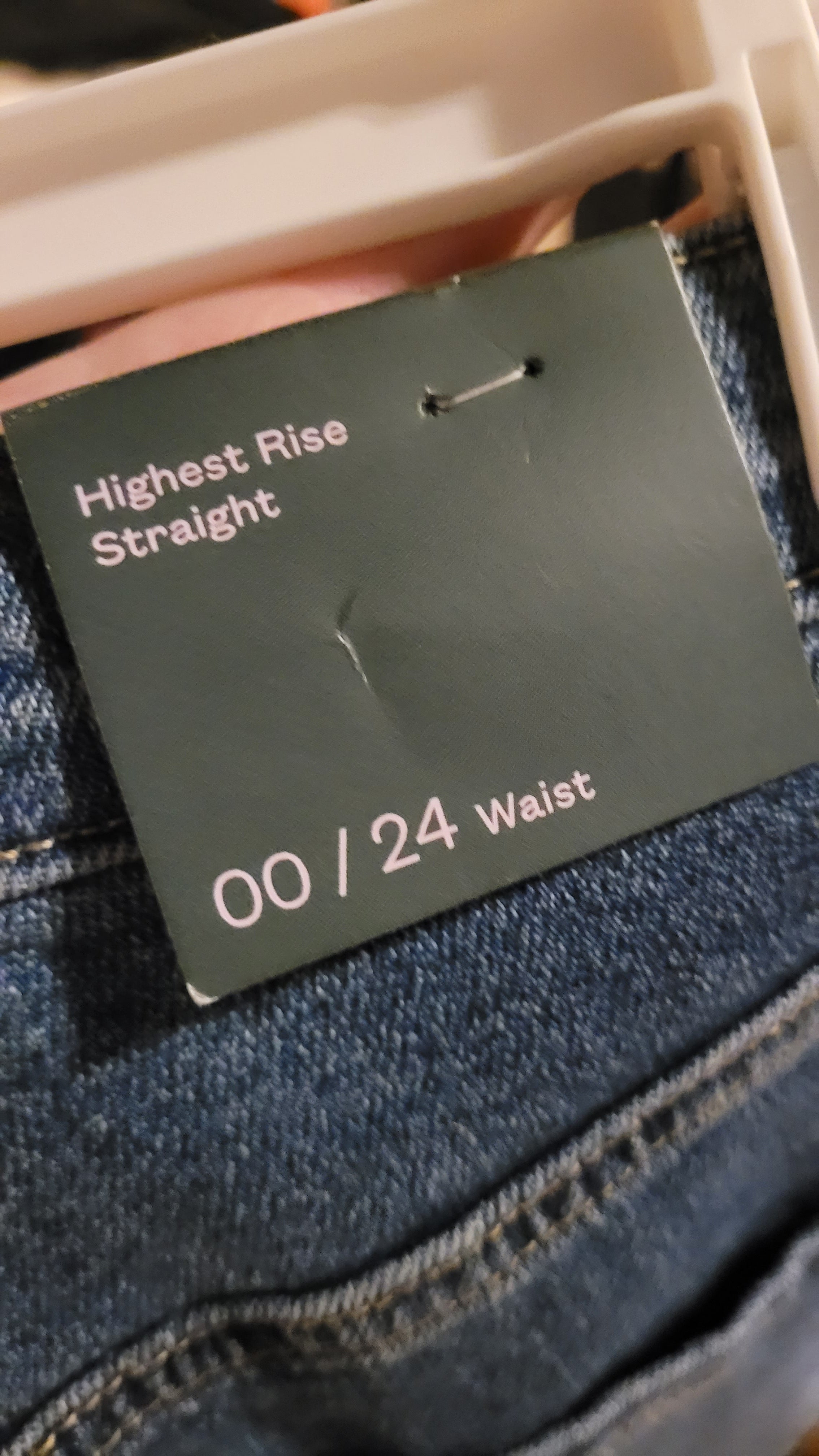 High rise straight jeans Size 00