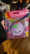 Fluffy keychain purple