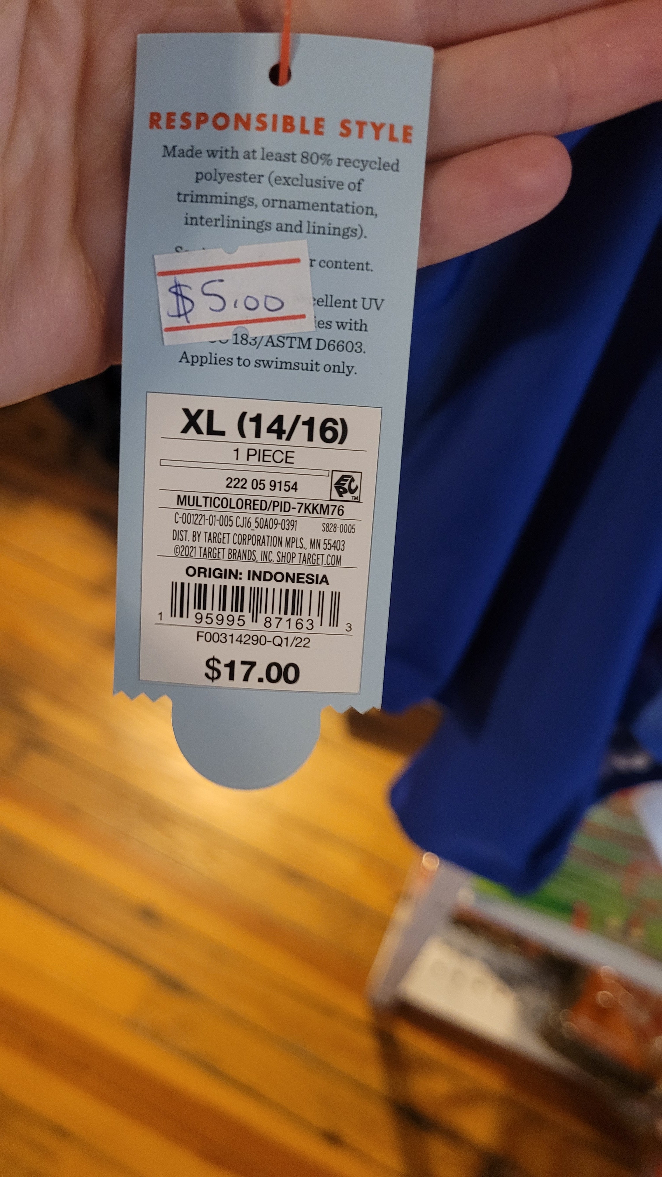 Kids XL swimsuit colorful