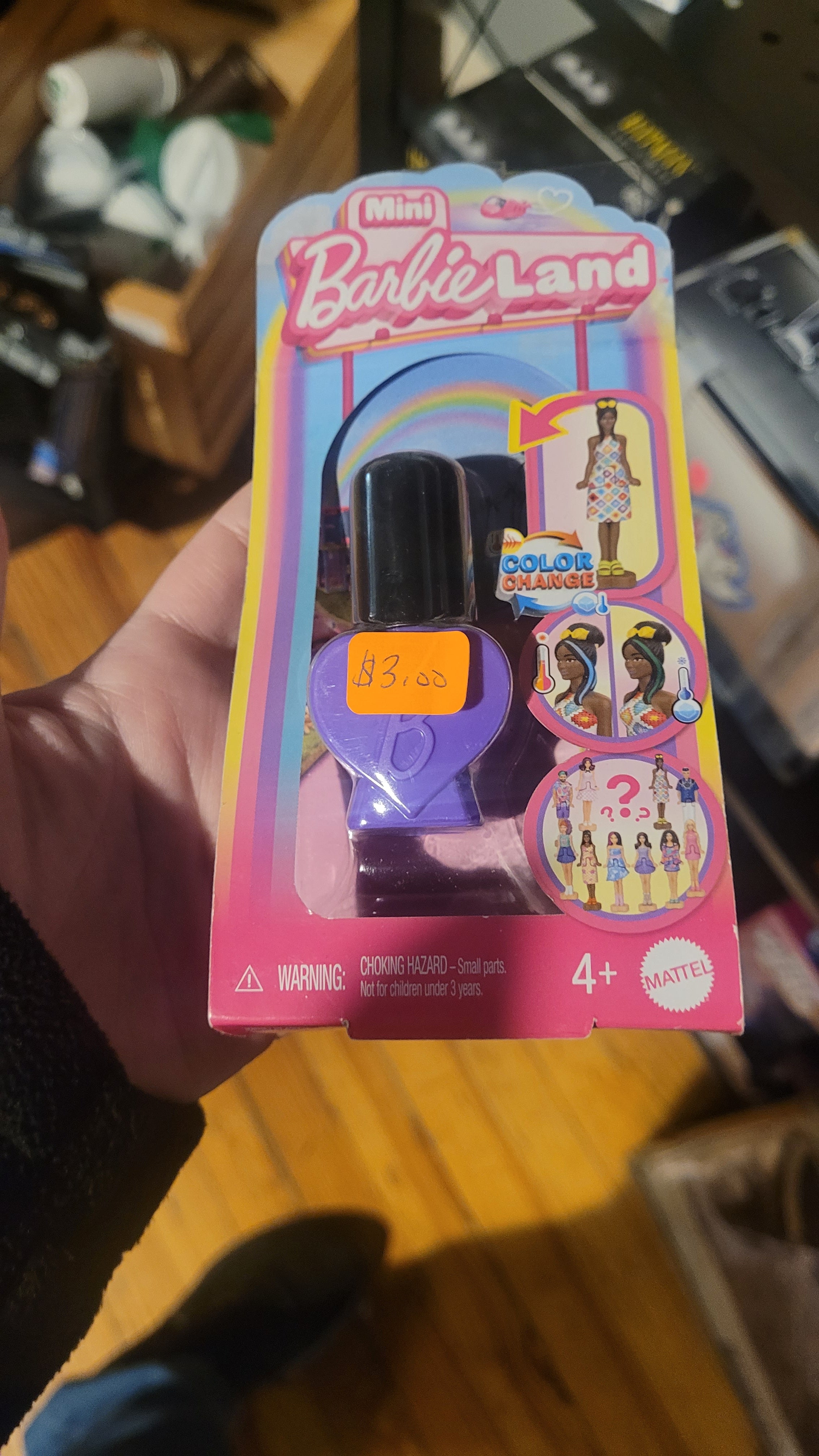 Mini mystery barbie purple case