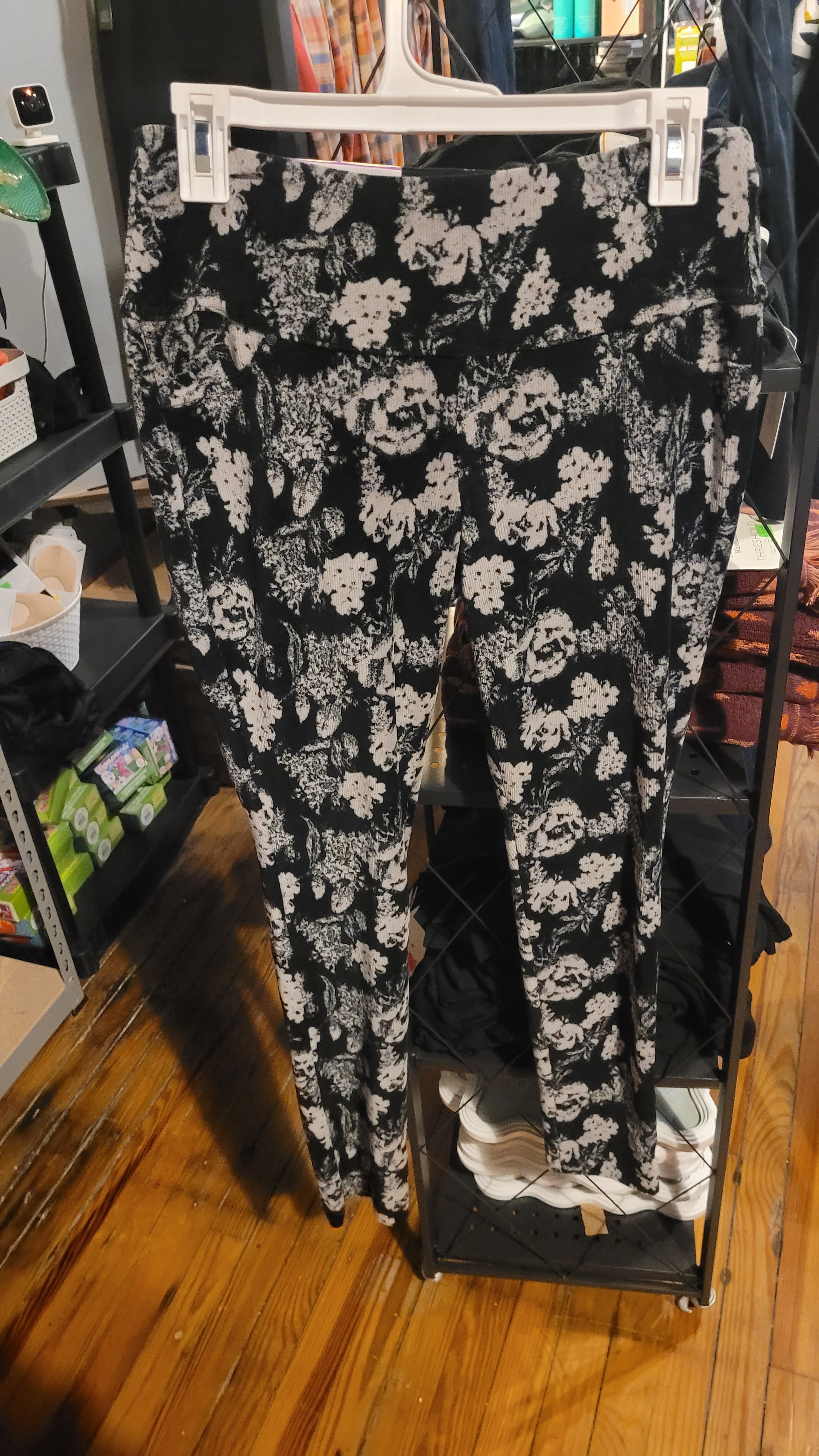 Small corduroy leggings tummy control