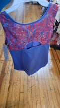Kids large pink/purple one piece