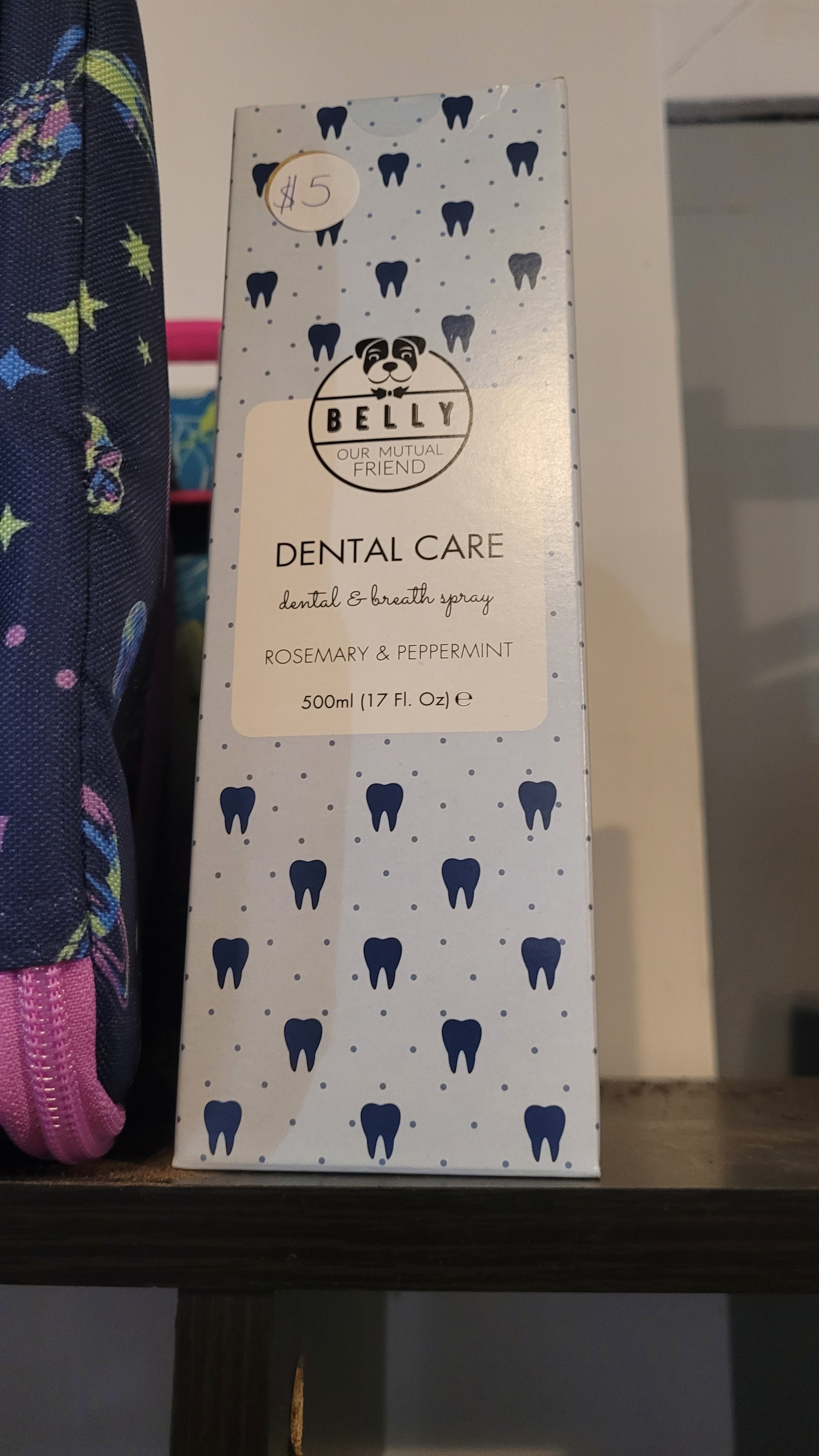 Dog breath spray