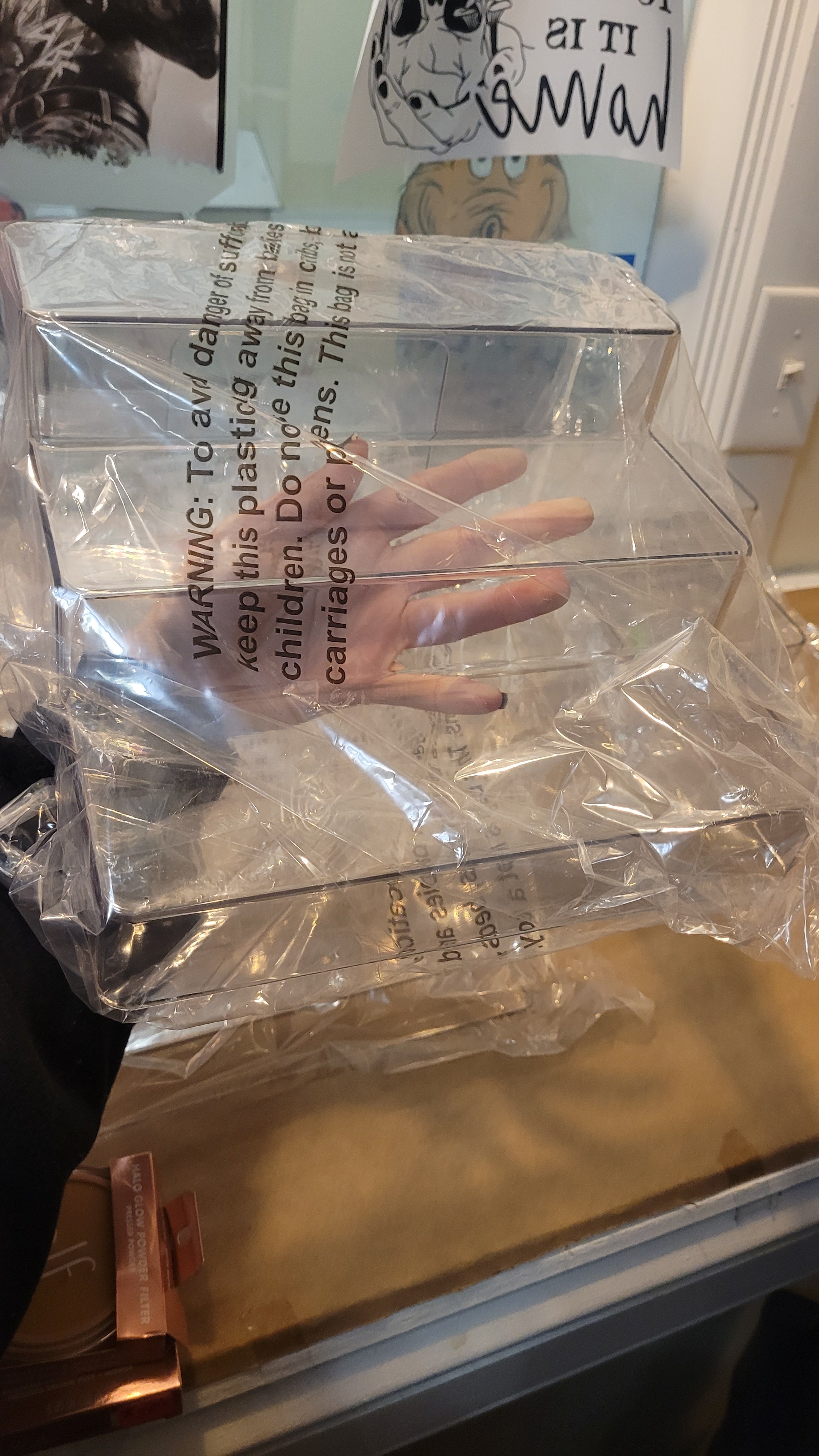3 teir plastic displays