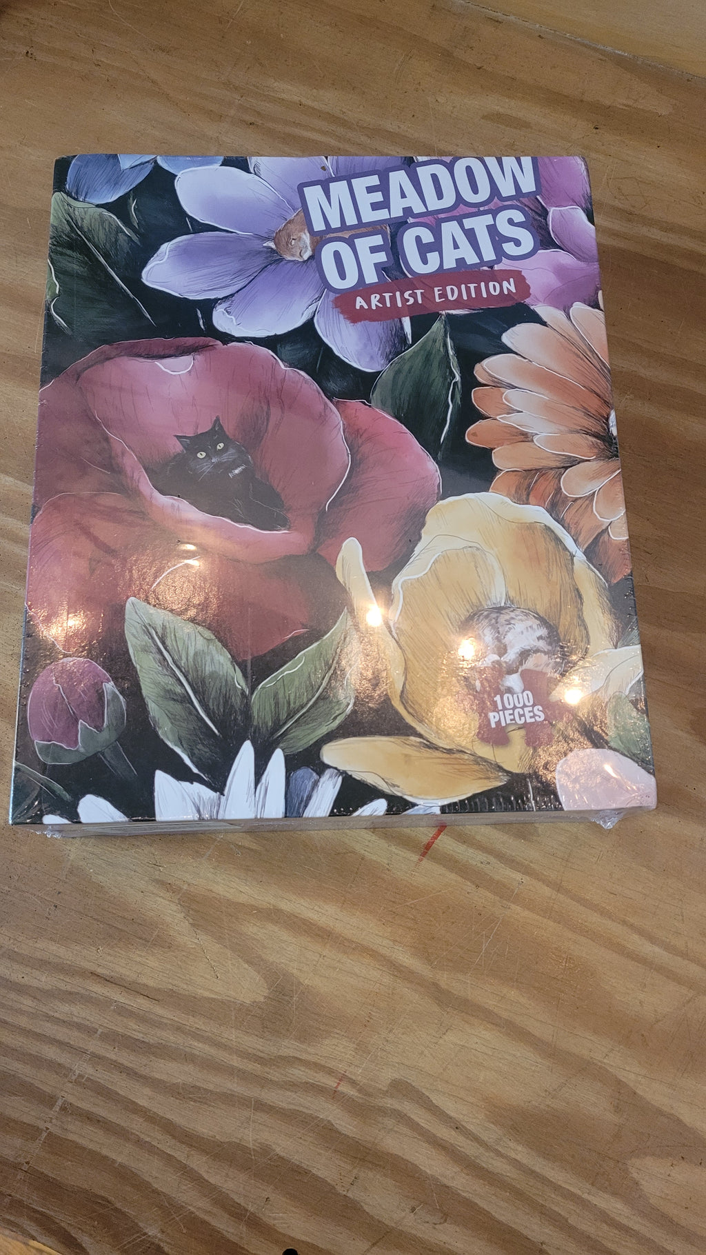 Cat flower puzzle