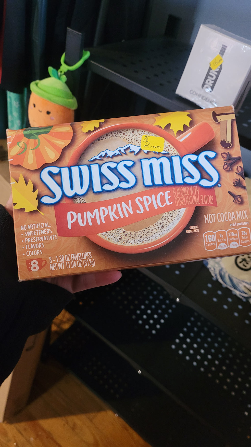 Pumpkin spice hot chocolate