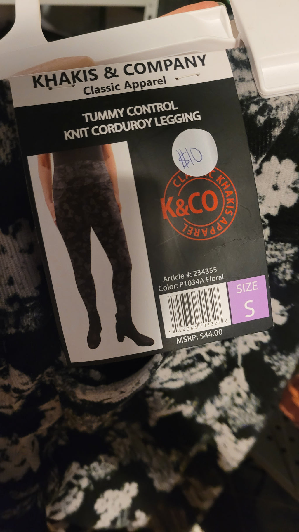 Small corduroy leggings tummy control