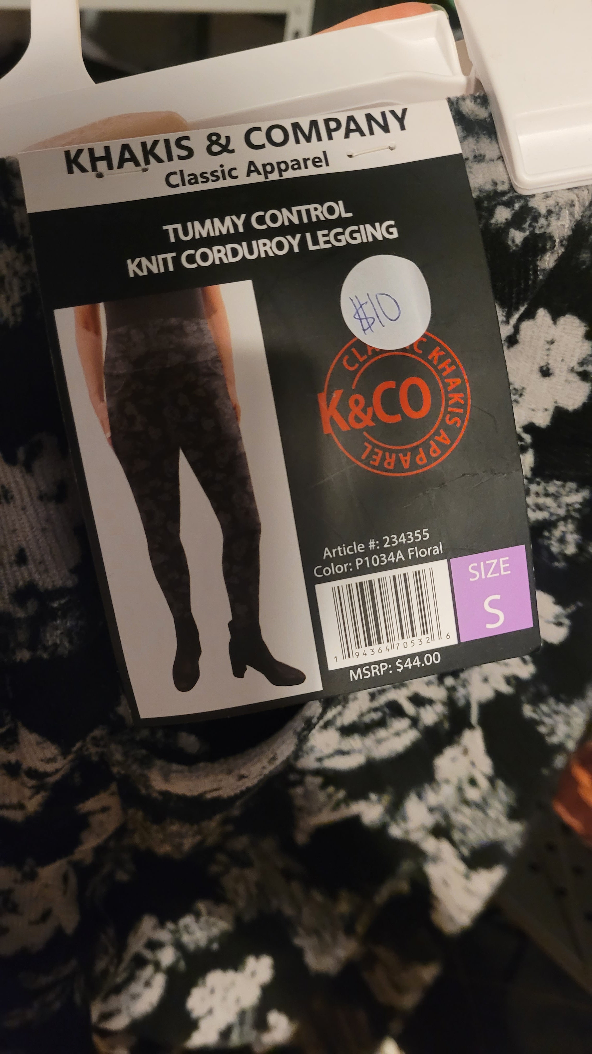 Small corduroy leggings tummy control