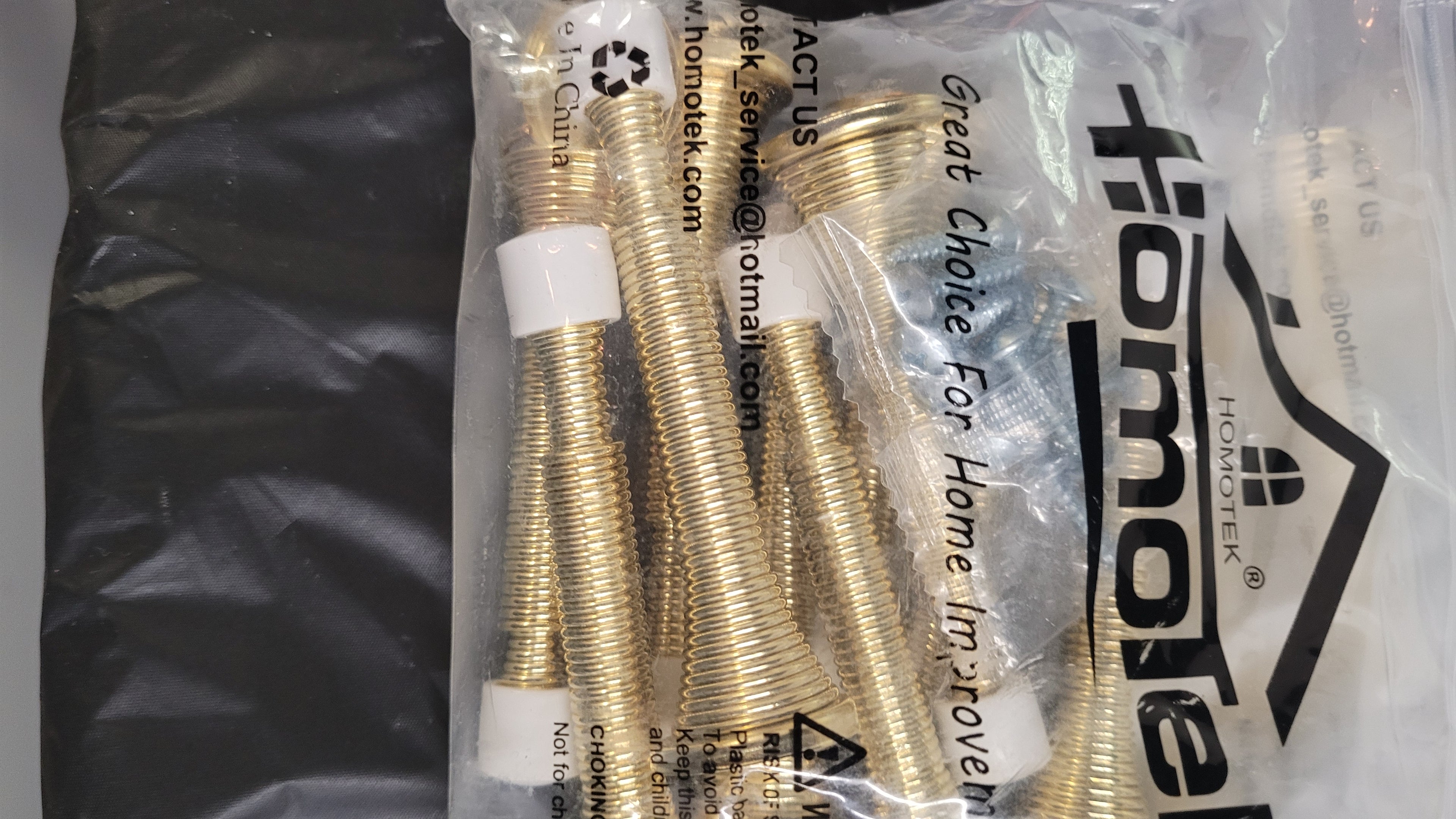 Bright brass 10 pack door stopper