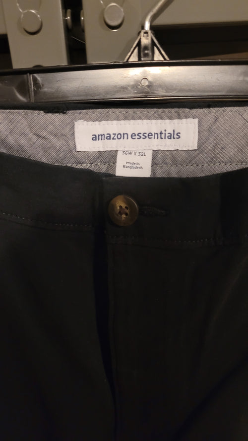 36Wx32L black pants