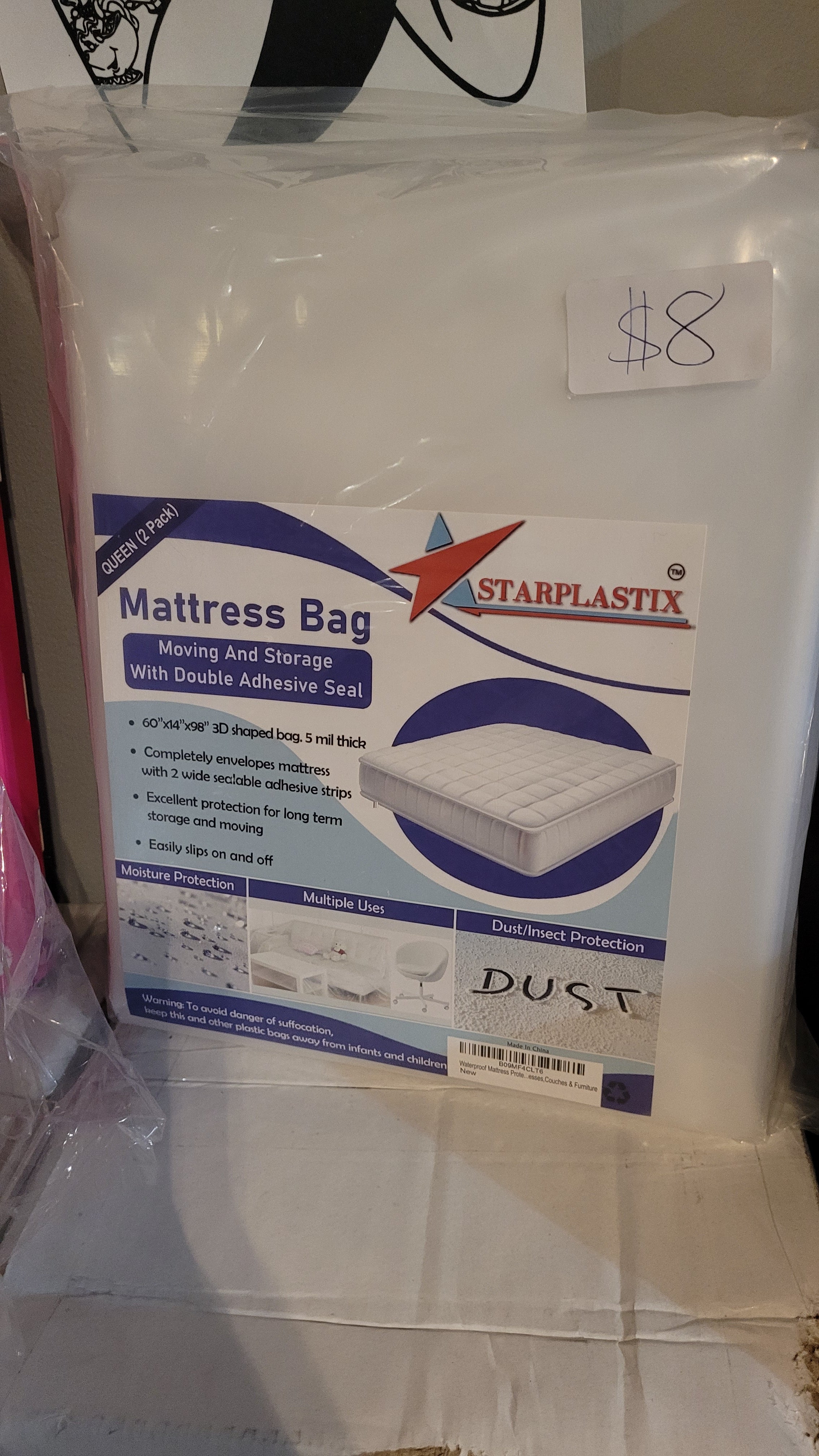 2 pack mattress bag for queens